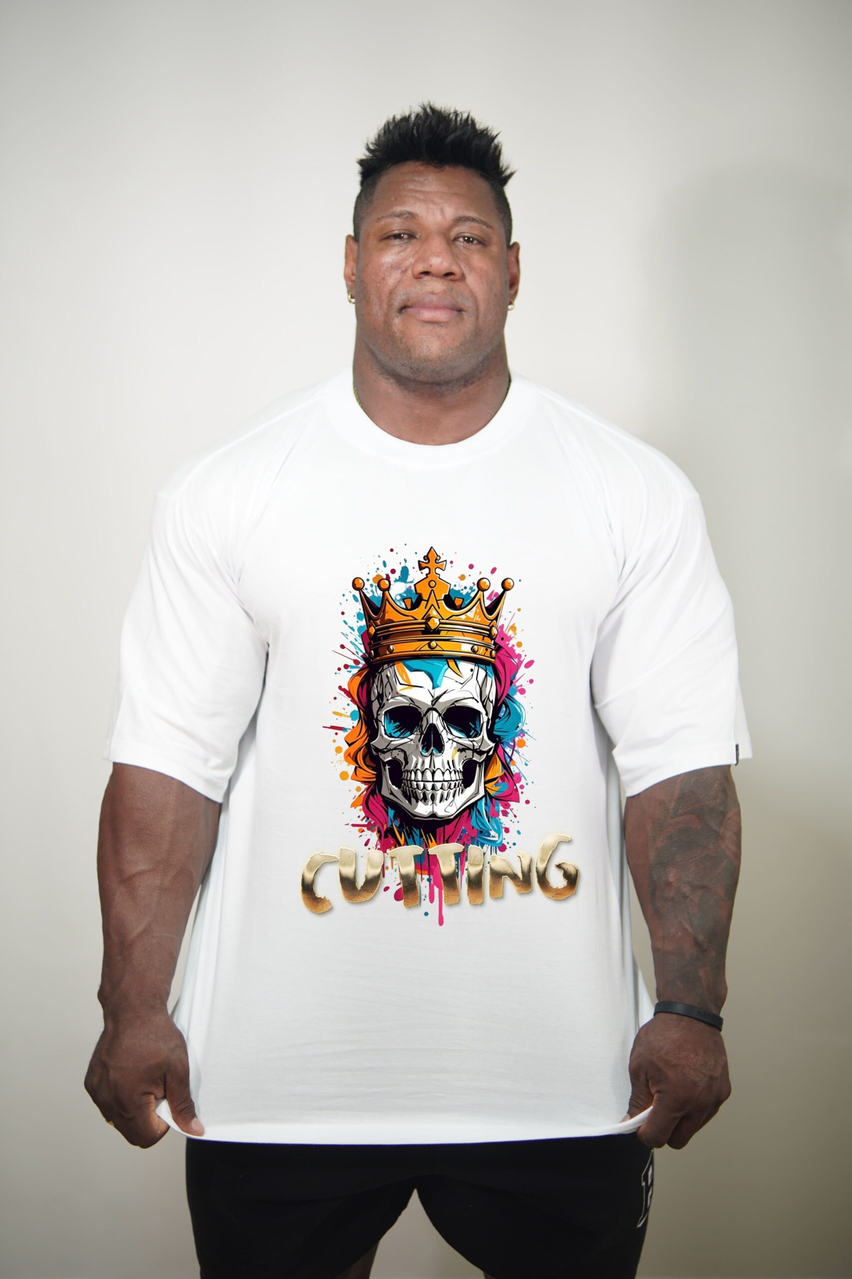 Camiseta Oversized Premium Caveira Coroa - Imagem 5