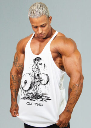 Regata cavada com estampa em DTF