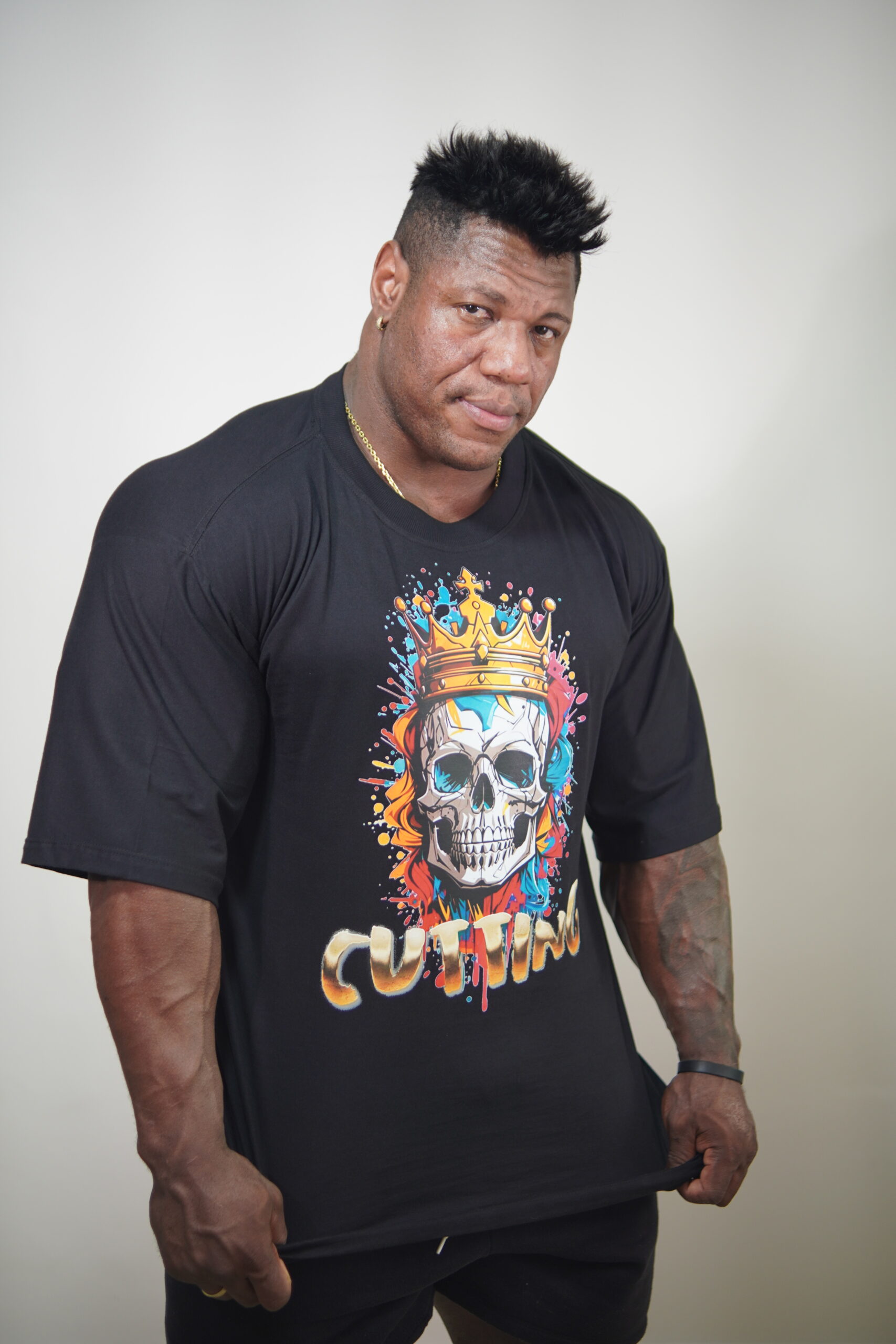 Camiseta Oversized Premium Caveira Coroa - Imagem 3