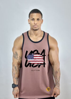 Regata Basica em Algodão Premium Com Viés – USA